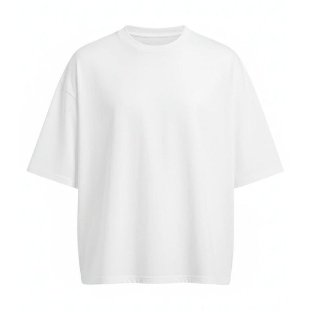 Awdis Mens Boxy Heavyweight Cropped T-Shirt / Arctic White